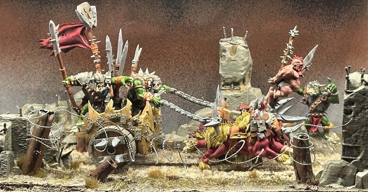 Rampaging goblins diorama