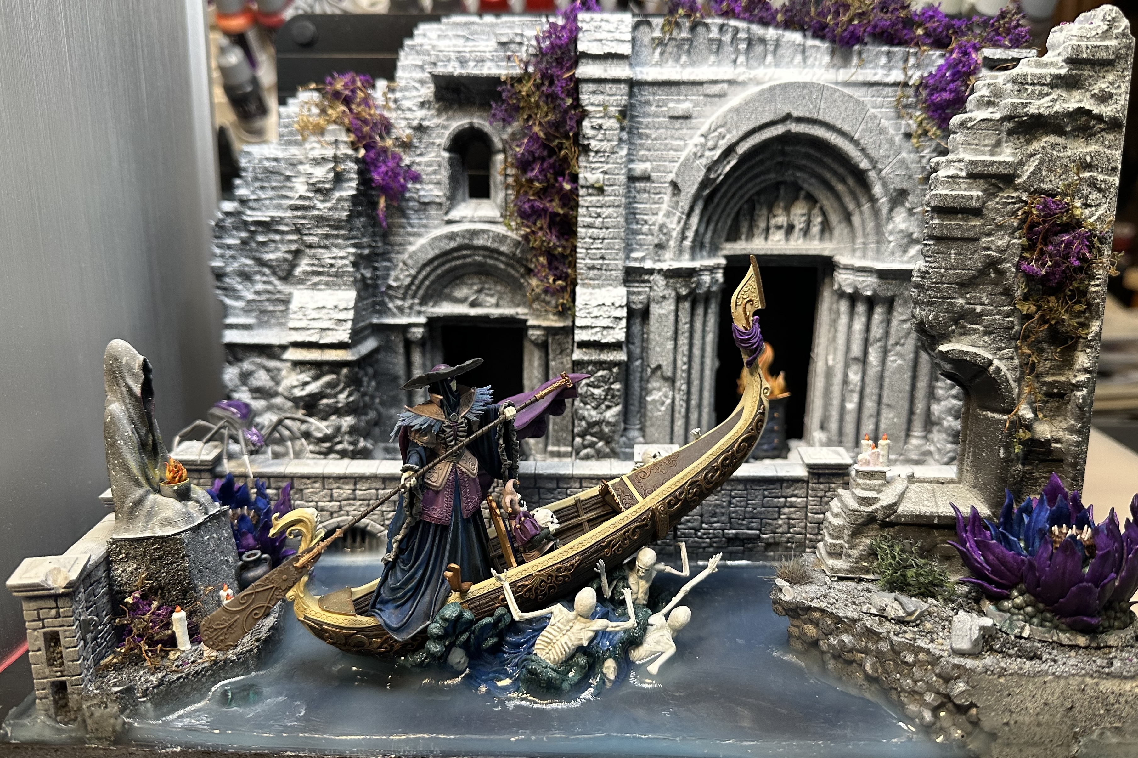 Gothic ruin diorama